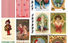 free vintage digital stamps free vintage printable christmas collage FREE ViNTaGE DiGiTaL STaMPS Free Vintage Printable Christmas Collage