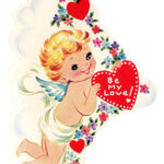 Free Vintage Image Cupid With Heart