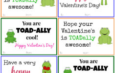 Frog Valentine Cards DIY Printable Valentine Cards