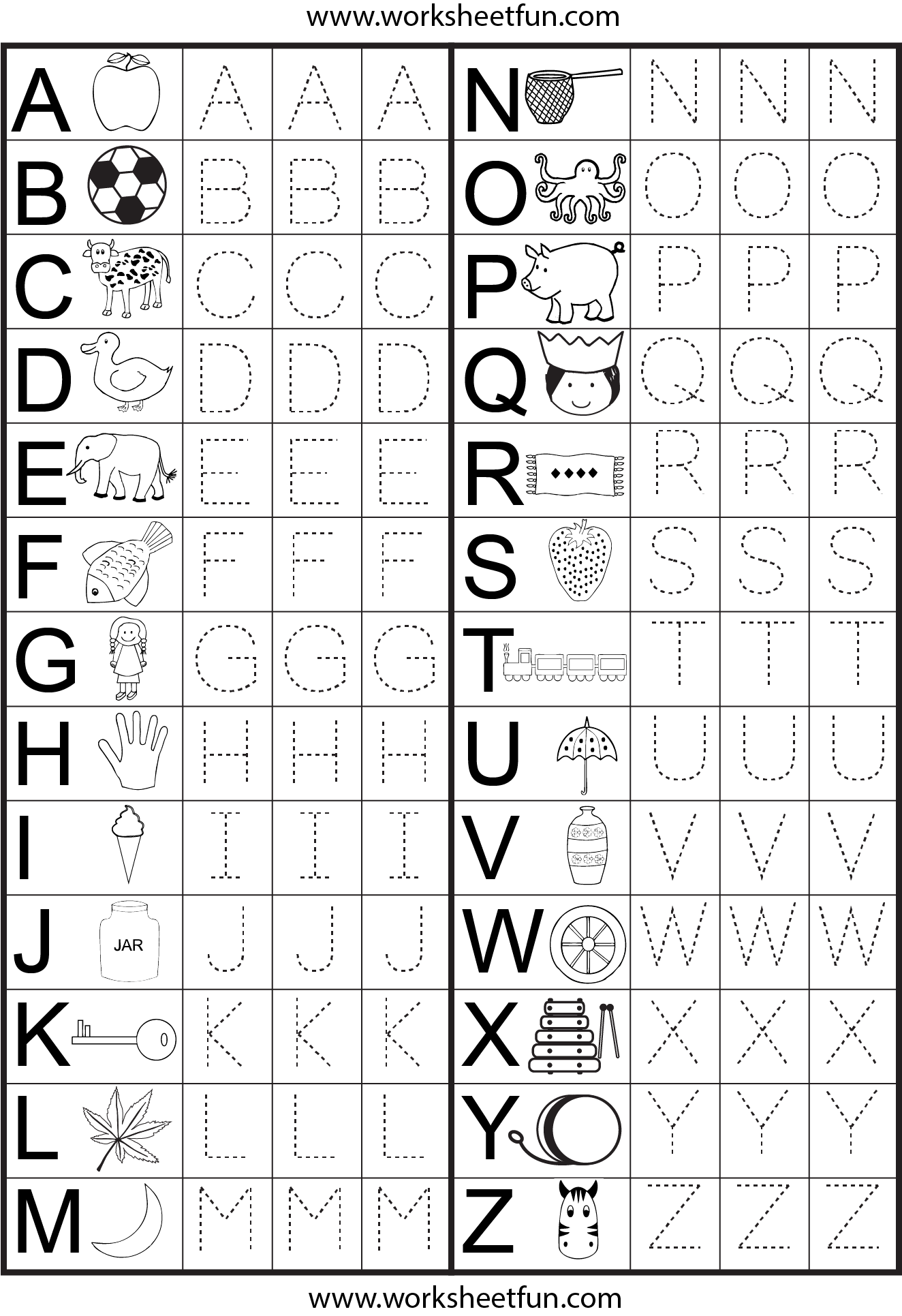 Grade 1 Alphabet Tracing Worksheets TracingLettersWorksheets