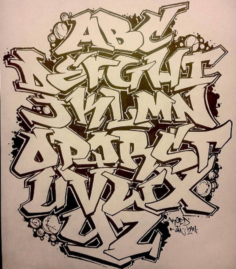 Graffiti Letters Az Drawing At GetDrawings Free Download