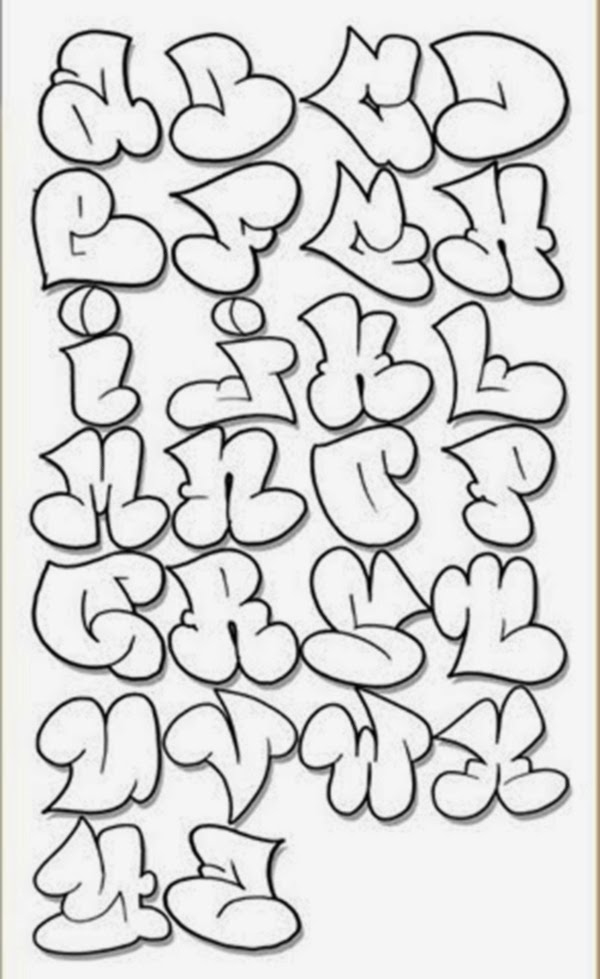 Graffitie Graffiti Letters A z
