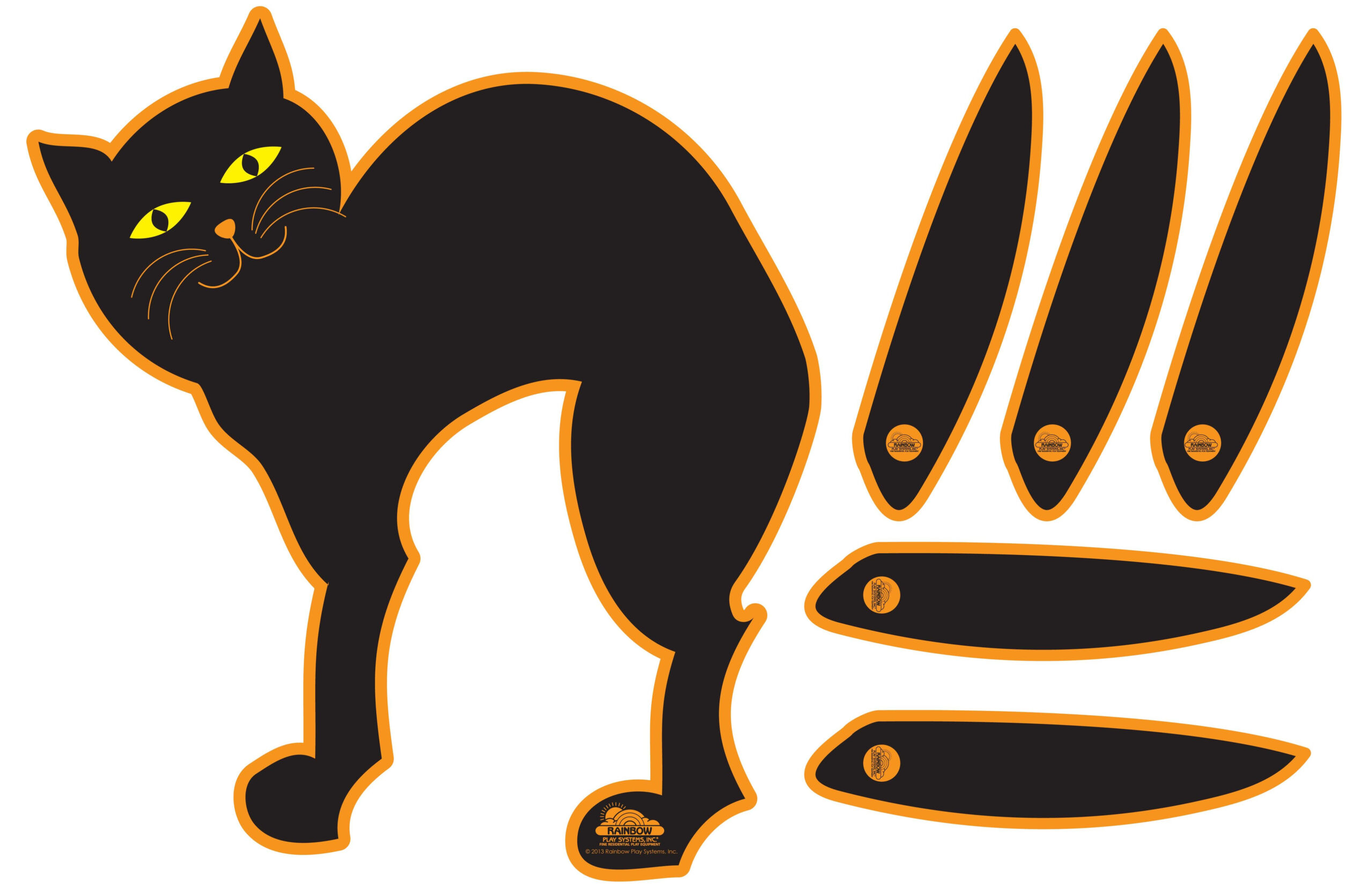 Halloween Games Pin The Tail On The Cat CatWalls Fanny Printable