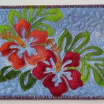 Hawaiian Quilt Patterns Fabric Postcards Flower Quilts
