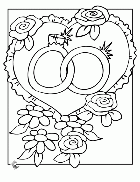 Image Result For Free Printable Wedding Coloring Pages Wedding 