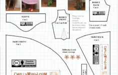 Image Shows A Free Printable Sewing Pattern For A line Dress To Fit