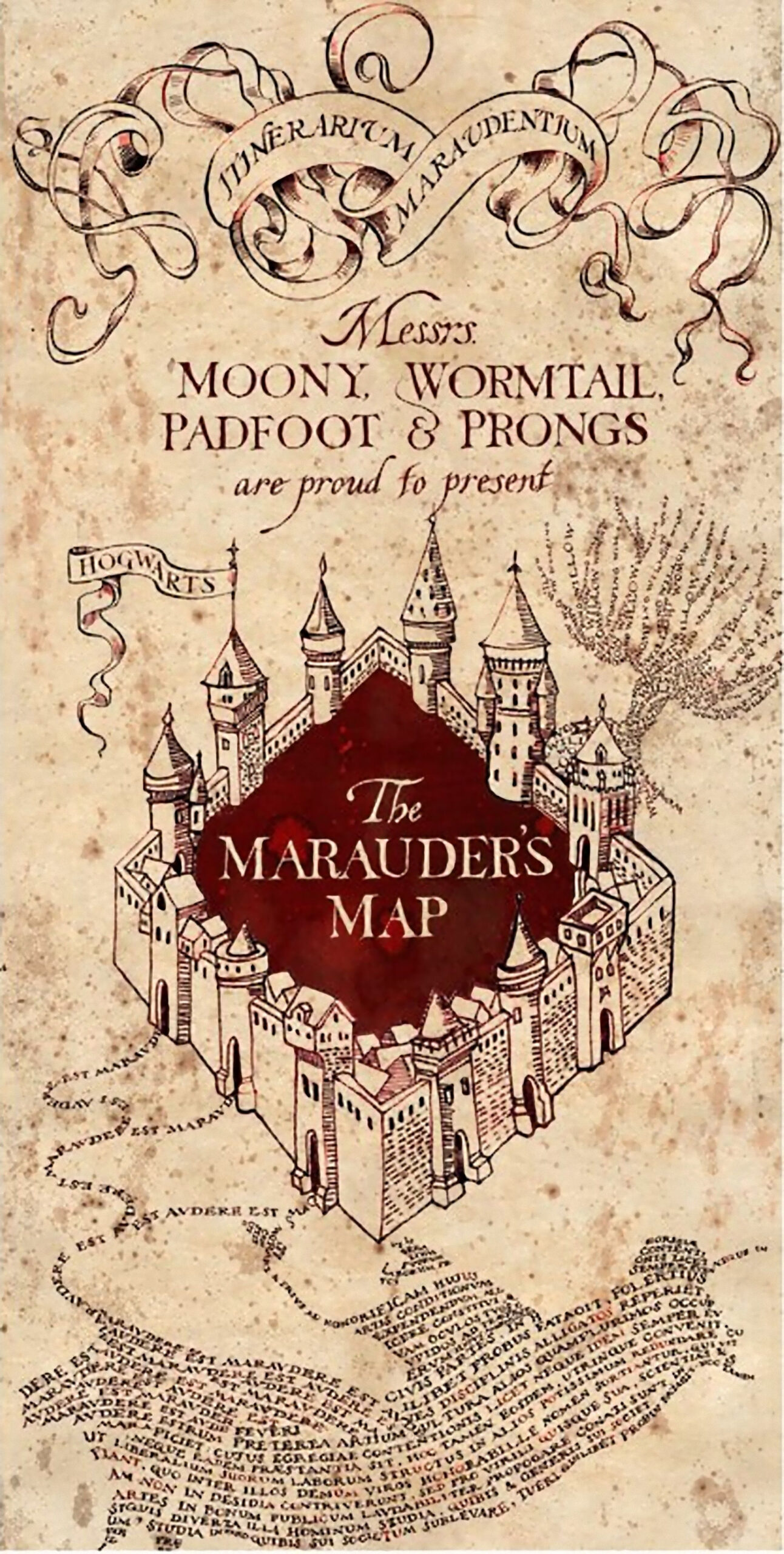 Images For Harry Potter Marauders Map Printout Harry Potter Poster 