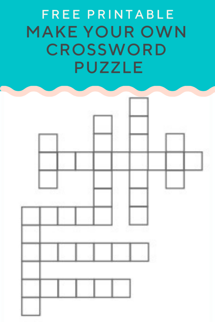 Free Printable Make Your Own Crossword Puzzle