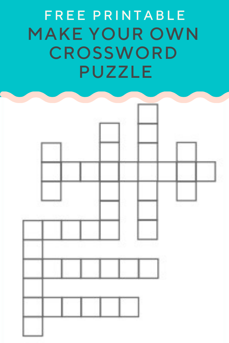 Free Printable Make Your Own Crossword Puzzle | Fanny Printable