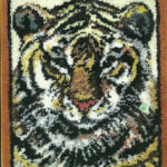 Latch Hook Pattern Tiger 30 X 36
