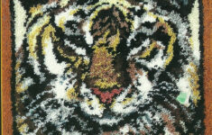 Latch Hook Pattern Tiger 30 X 36