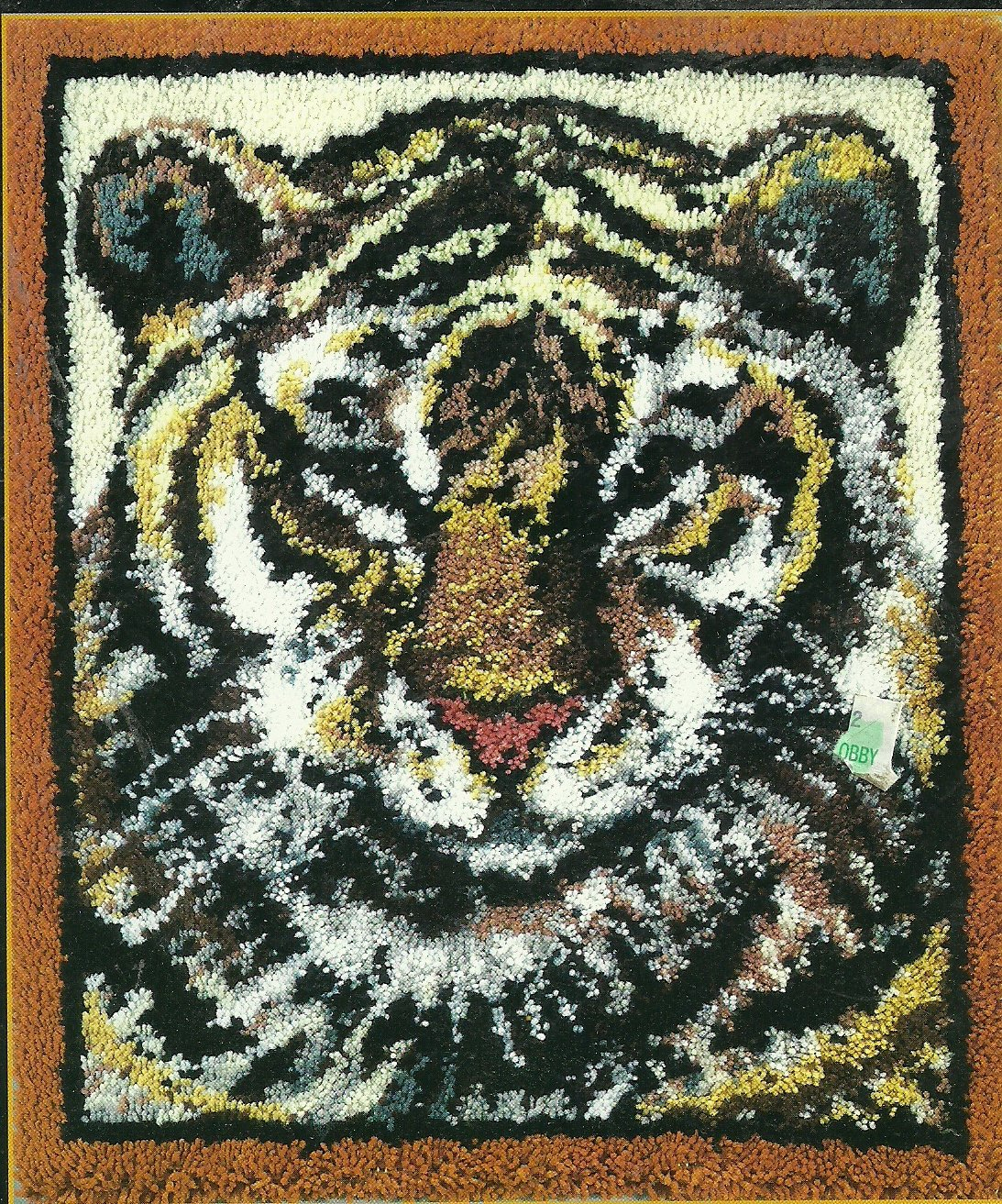  Latch Hook Pattern Tiger 30 X 36 