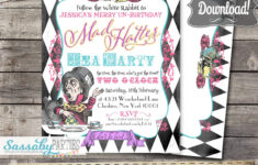 Mad Hatter Tea Party Invitation INSTANT DOWNLOAD