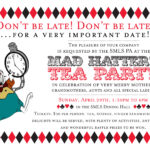 Mad Hatters Tea Party Invitation Template Business Template Ideas