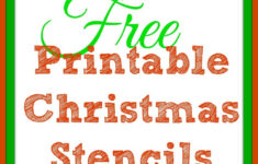 merry christmas stencil free printable Merry Christmas Stencil Free Printable