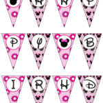 Minnie Mouse Pink Birthday Banner Printable By Zdesignsbyrosina