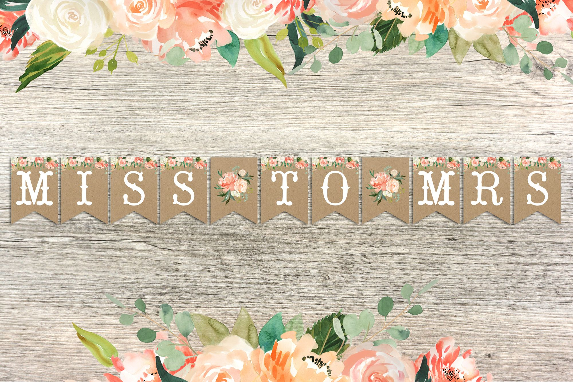 Free Printable Miss To Mrs Banner Fanny Printable