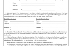 Missouri Health Care Power Of Attorney Fillable PDF Free Printable