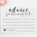 Mommy Advice Cards Printable Advice For The By CKweddingcrafts