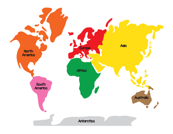 Free Printable Montessori World Map