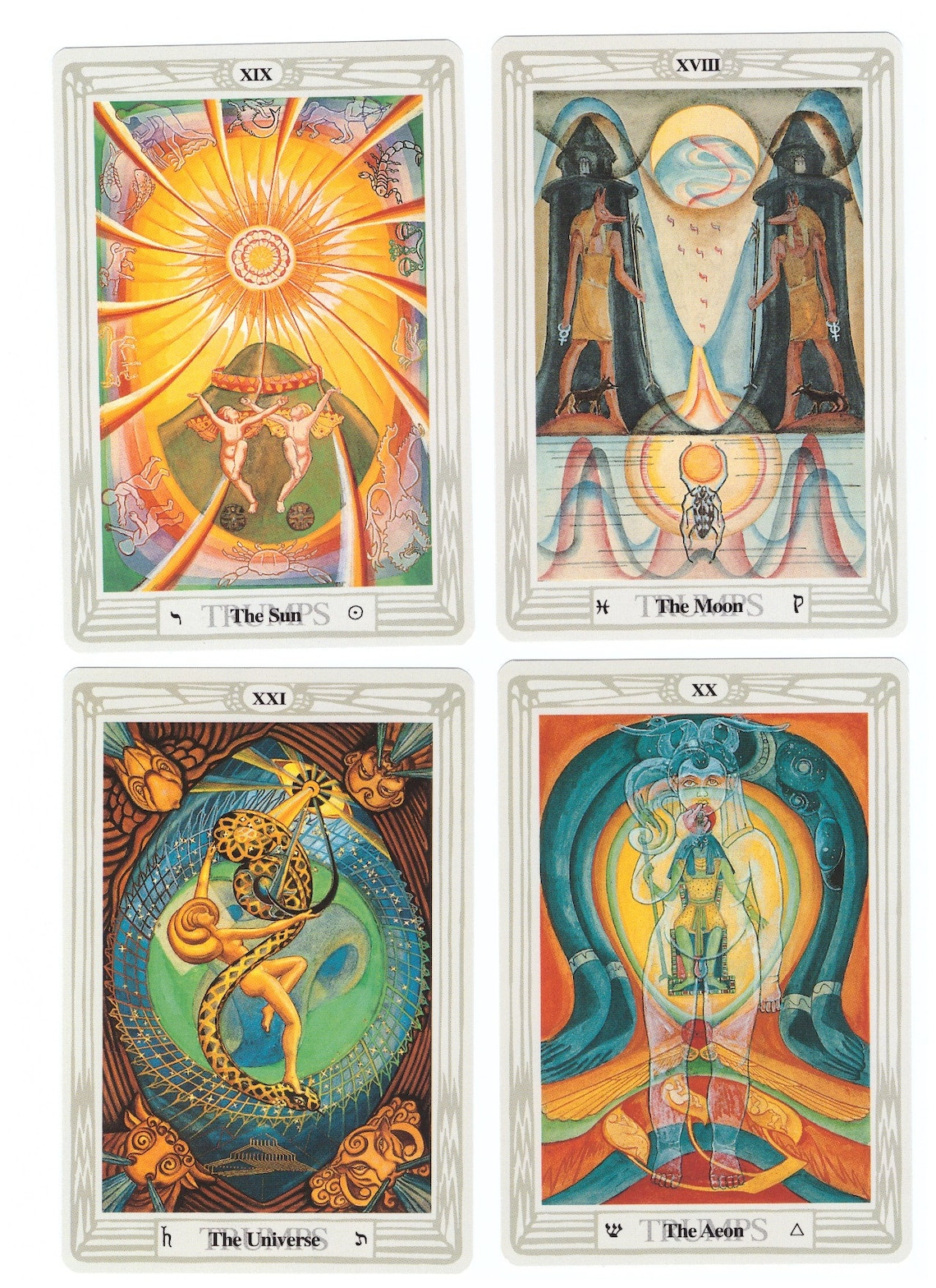 PDF Printable Thoth 78 Tarot Cards Instant Download Etsy