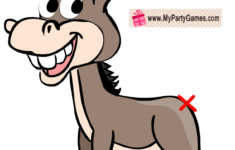 Pin The Tail On Donkey Game Free Printable