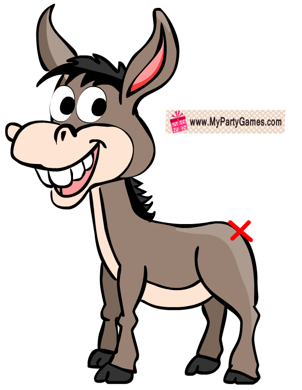 Pin The Tail On Donkey Game Free Printable 