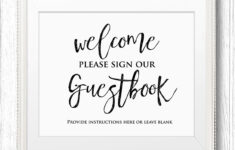 Please Sign Our Guestbook Free Printable Free Printable