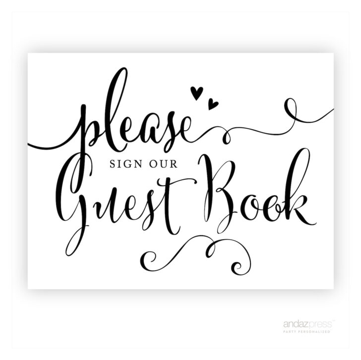 Free Printable Please Sign Our Guestbook