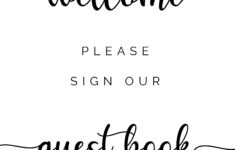 Please Sign Our Guestbook Free Printable In 2020 Guest Book