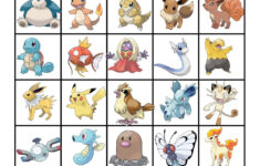Pokemon Bingo Pokemon Pokemon Birthday Party Pokemon Birthday