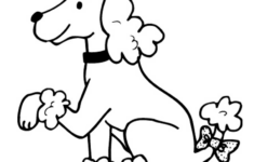 Poodle Dog Coloring Page Print Color Fun