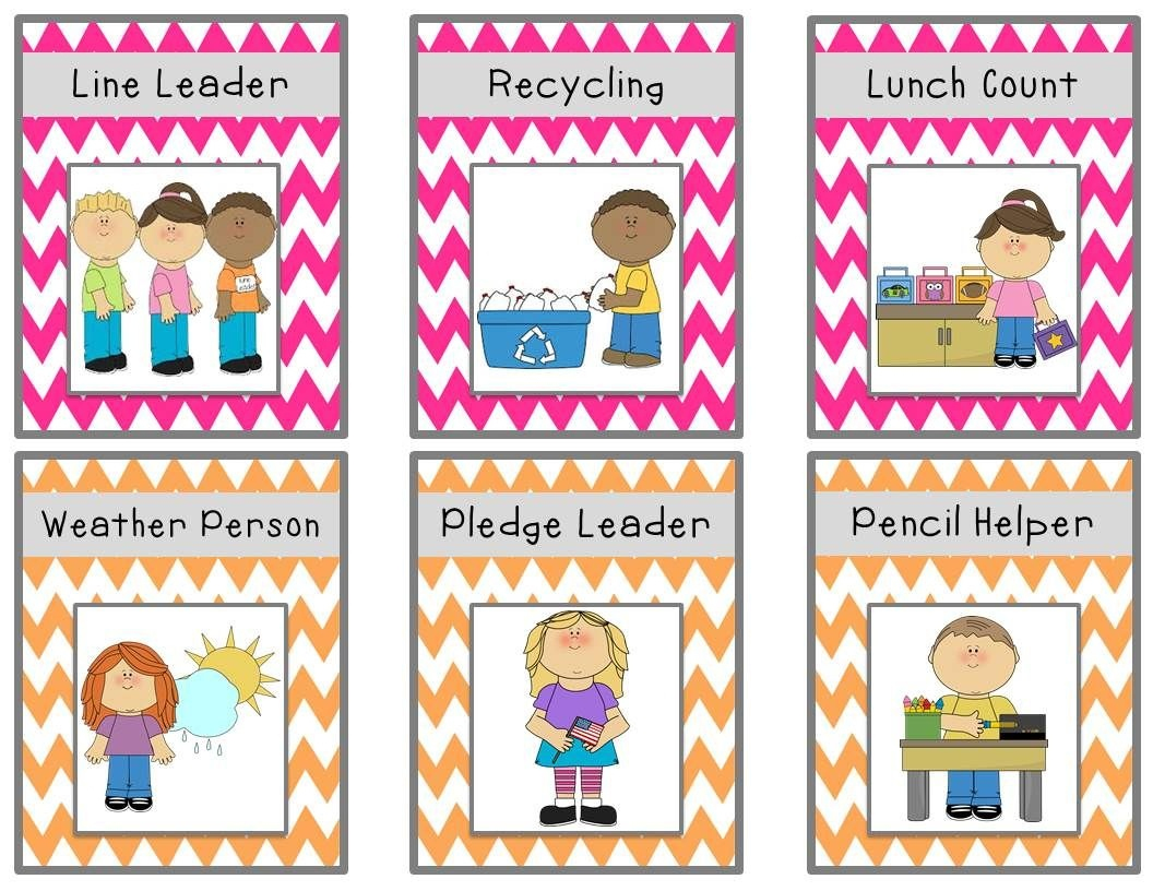 Preschool Classroom Helper Labels Free Printable Free Printable A To Z