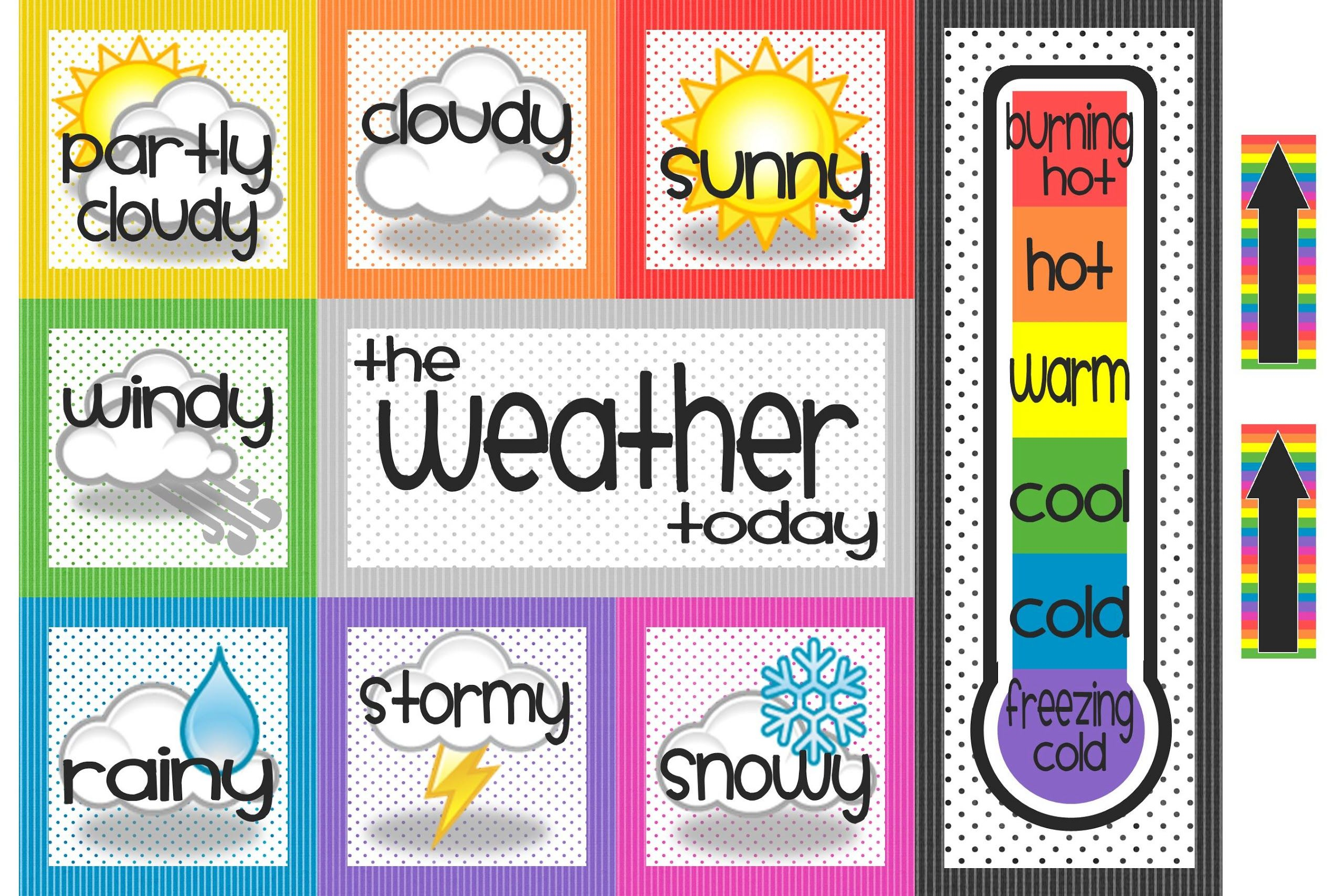 Preschool Weather Weather Chart Calendar Time
