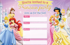 Princess Birthday Invitation Card Free Printable Printable Birthday Cards