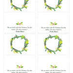 Printable Christmas Place Name Cards For Table The Front Door