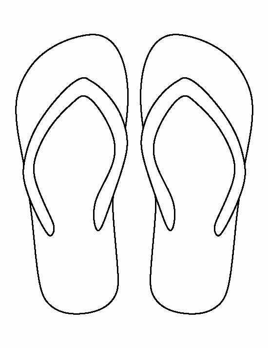 Free Printable Flip Flop Pattern