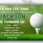 Printable Golf Birthday Invitations Instant Download Bobotemp