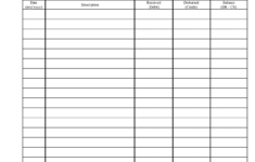 Printable Ledger Template Rent Receipts Rental Forms Simple With Free