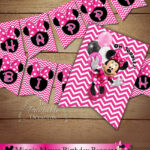PRINTABLE Minnie Mouse Happy Birthday Banner Minnie Mouse