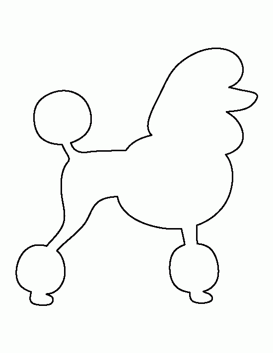 Free Printable Poodle Template