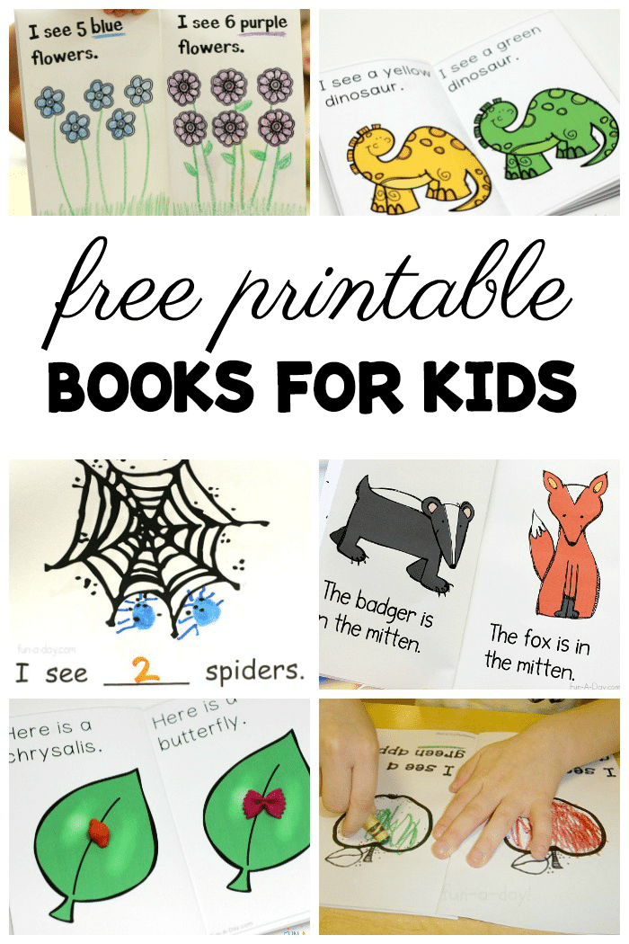 Free Printable Kindergarten Level Books