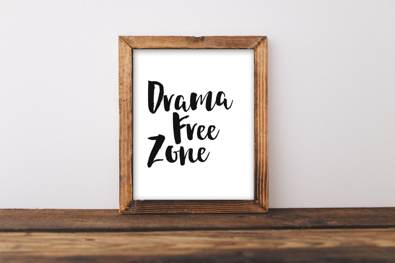 Printable Wall Art 8x10 Drama Free Zone Home Decor Printable