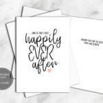 PRINTABLE Wedding Card For Couple Bridal Shower INSTANT Etsy