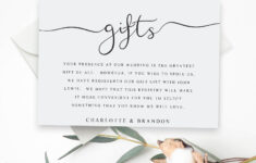 printable wedding gift registry template wedding insert etsy Printable Wedding Gift Registry Template Wedding Insert Etsy