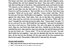 Reading Worksheeets Free Printable Short Stories For 4Th Graders