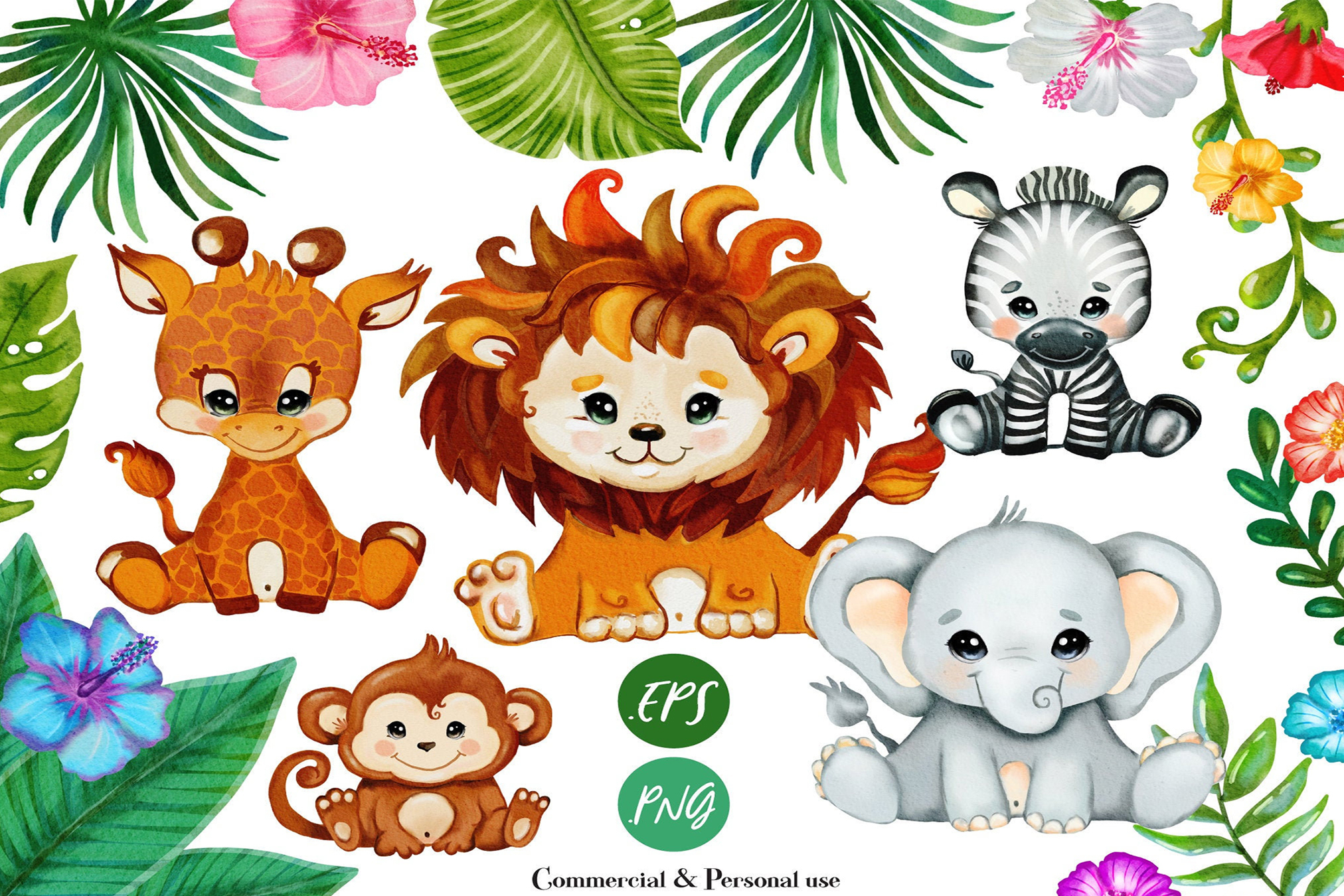 Safari Baby Animals Svg Files For Cricut Clip Art