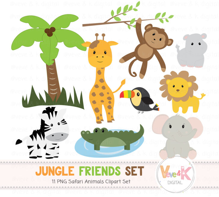 Free Printable Baby Jungle Animal Clipart