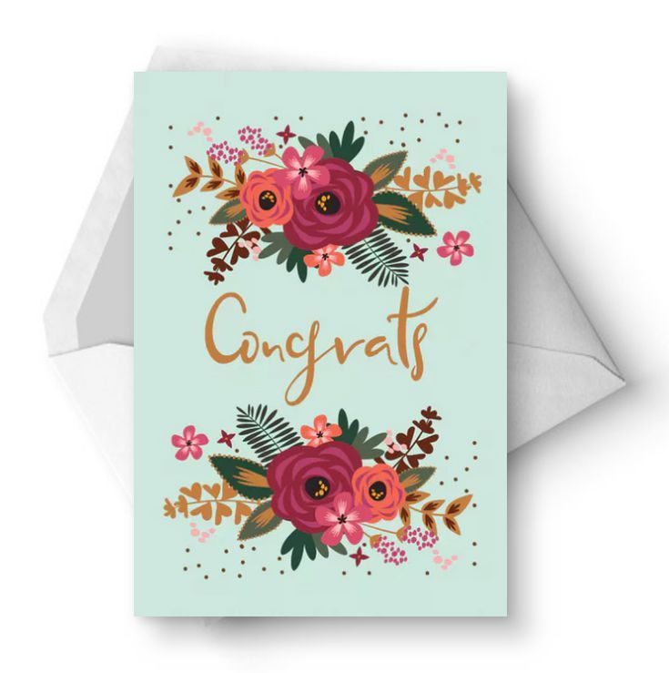 Say Congrats With A Free Printable Wedding Card Wedding 