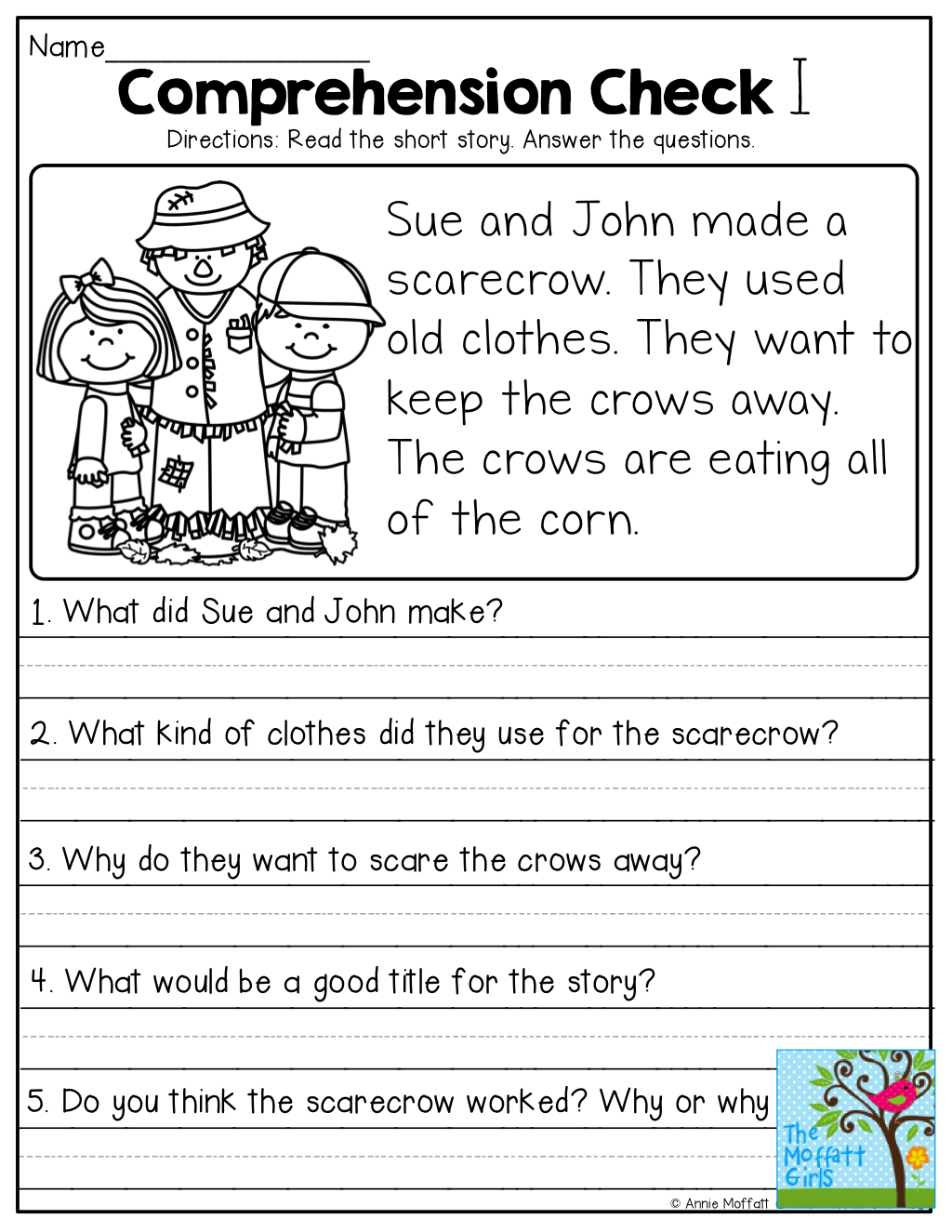Short Stories With Comprehension Questions Reading Comprehension 